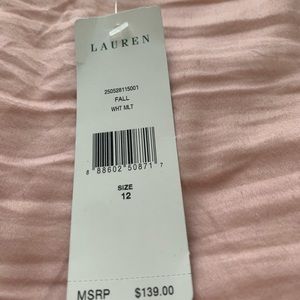 Ralph Lauren dress white with gold accents